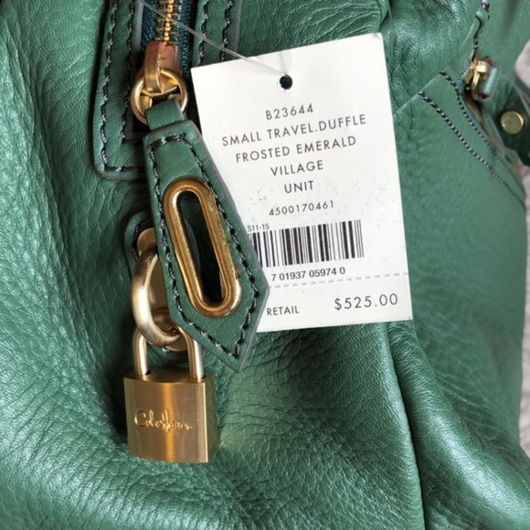 NWT Cole Haan pebbled leather small travel duffel - Picture 8 of 10